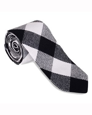 white-black-rob-roy-neck-tie